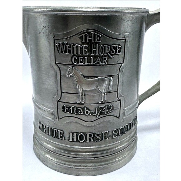 White Horse Cellar Scotch Pewter Tankard Mug Established 1742 - Picture 13 of 13